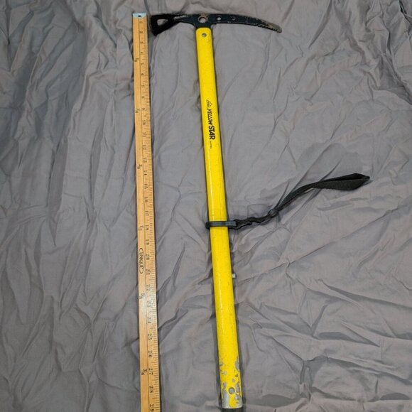Yellow Star Aluminum Shaft Chromoly Steel Head Stubai Austria Ice Axe - Picture 9 of 9